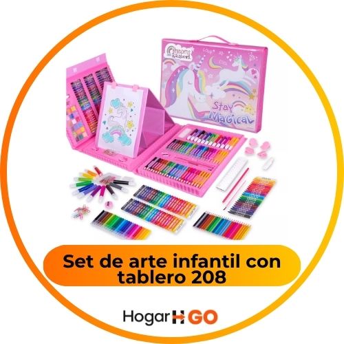 Set de arte infantil con tablero 208