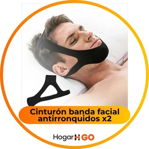 Cinturón banda facial antirronquidos x2