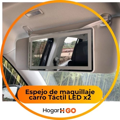Espejo de maquillaje carro Táctil LED x2
