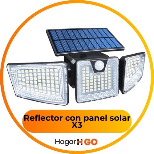 Reflector con panel solar X3