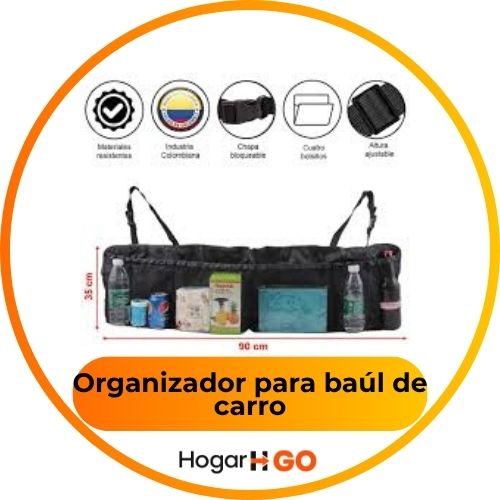 organizador para baúl de carro o camione x2